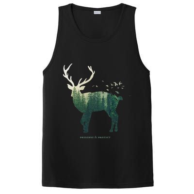 Preserve & Protect Vintage National Park Deer Forest PosiCharge Competitor Tank