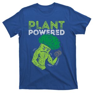 Plant Powered Vegan Broccoli Veggie Herbivore Fitness Gym Cute Gift T-Shirt