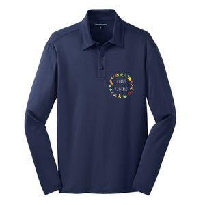 Plant Powered Vegan Plant Based Vegetarian Tee Silk Touch Performance Long Sleeve Polo