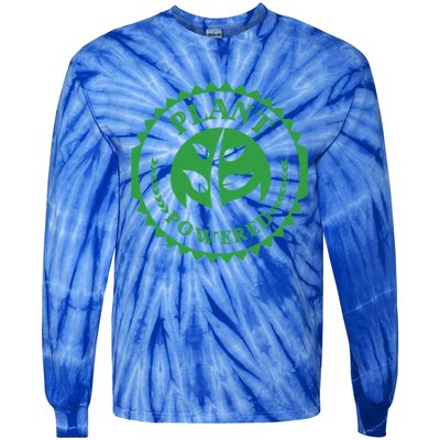 Plant Powered Vegan Juicers Veggies Based Diet Gym Fitness Gift Tie-Dye Long Sleeve Shirt