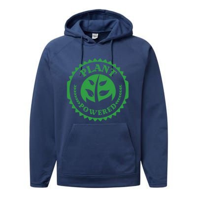 Plant Powered Vegan Juicers Veggies Based Diet Gym Fitness Gift Performance Fleece Hoodie