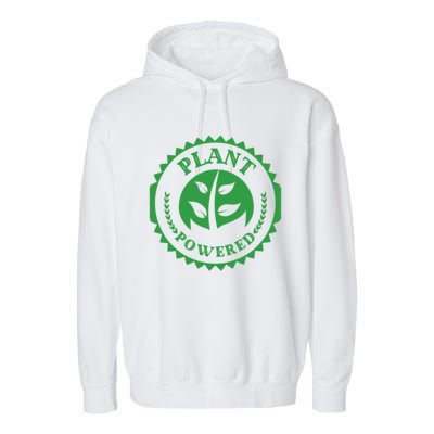 Plant Powered Vegan Juicers Veggies Based Diet Gym Fitness Gift Garment-Dyed Fleece Hoodie