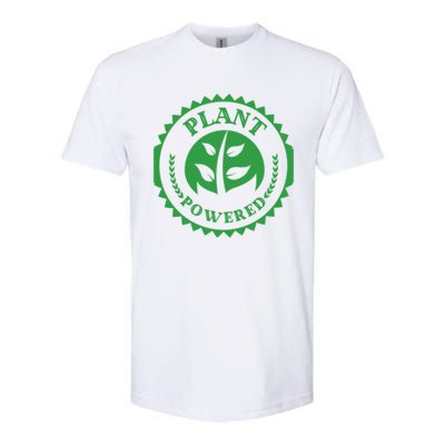 Plant Powered Vegan Juicers Veggies Based Diet Gym Fitness Gift Softstyle CVC T-Shirt