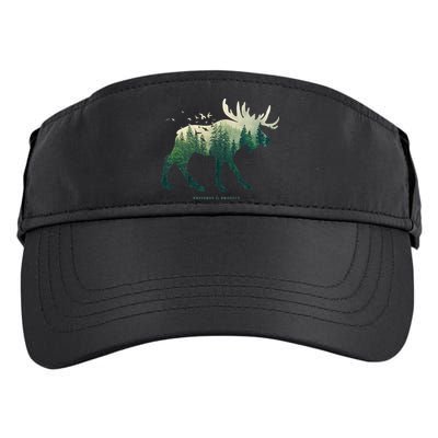 Preserve & Protect Vintage National Park Moose Adult Drive Performance Visor