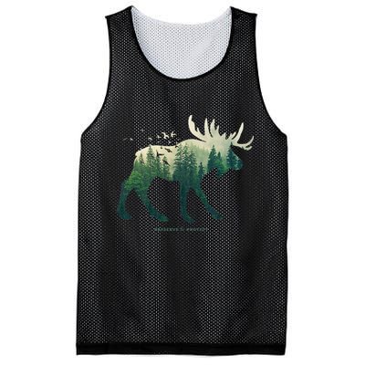 Preserve & Protect Vintage National Park Moose Mesh Reversible Basketball Jersey Tank