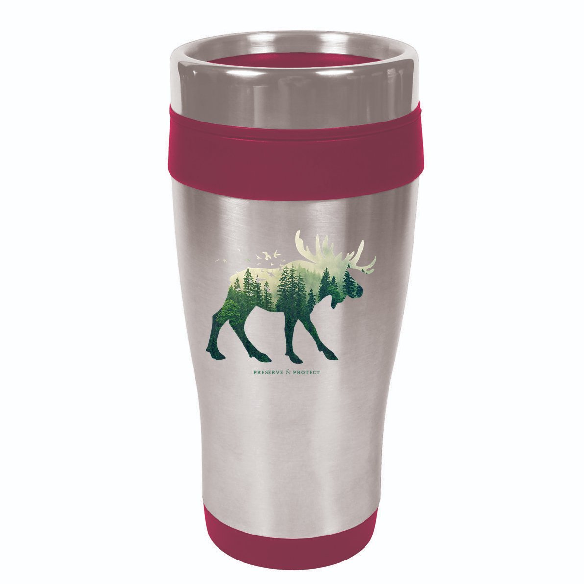 Preserve & Protect Vintage National Park Moose 16oz Travel Tumbler