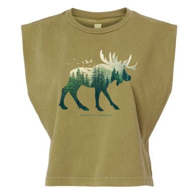 Preserve & Protect Vintage National Park Moose Garment-Dyed Women's Muscle Tee