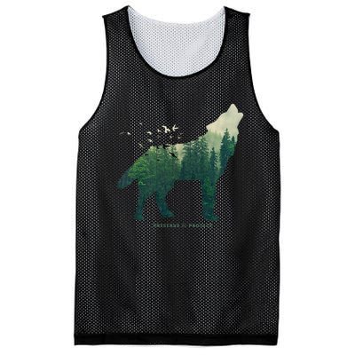 Preserve & Protect Vintage National Park Wolf Gift Mesh Reversible Basketball Jersey Tank