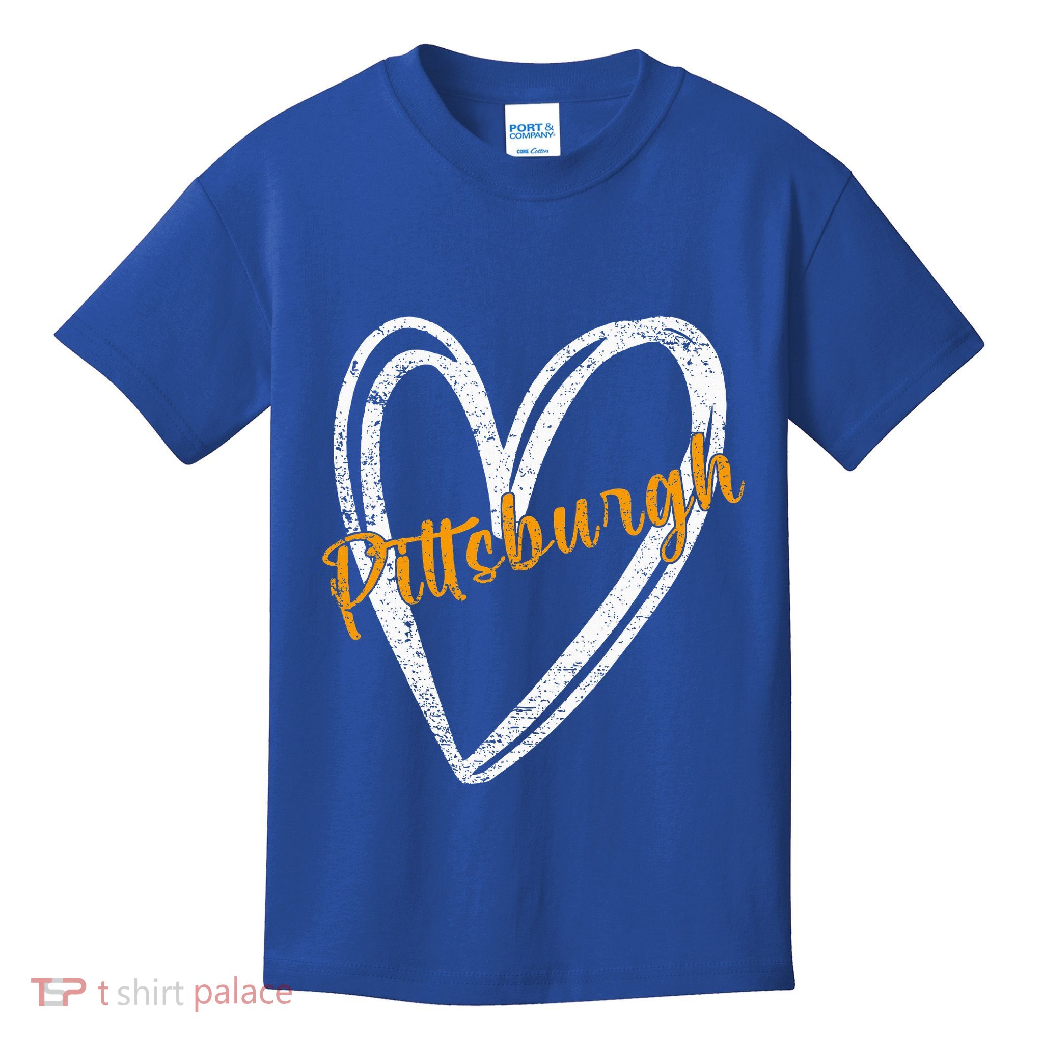 Pittsburgh Pennsylvania Varsity Script Jersey Style Kids T-Shirt