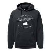 Pennsylvania Pride Visiting Pennsylvania Pennsylvania Performance Fleece Hoodie