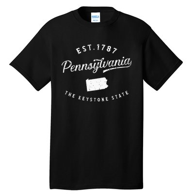 Pennsylvania Pride Visiting Pennsylvania Pennsylvania Tall T-Shirt