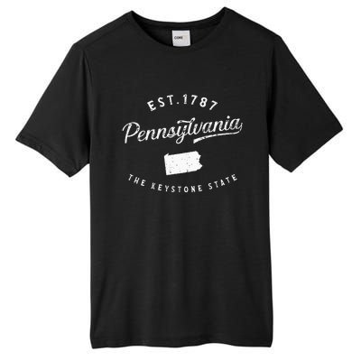 Pennsylvania Pride Visiting Pennsylvania Pennsylvania Tall Fusion ChromaSoft Performance T-Shirt