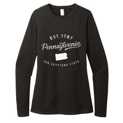 Pennsylvania Pride Visiting Pennsylvania Pennsylvania Womens CVC Long Sleeve Shirt