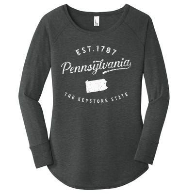 Pennsylvania Pride Visiting Pennsylvania Pennsylvania Women's Perfect Tri Tunic Long Sleeve Shirt