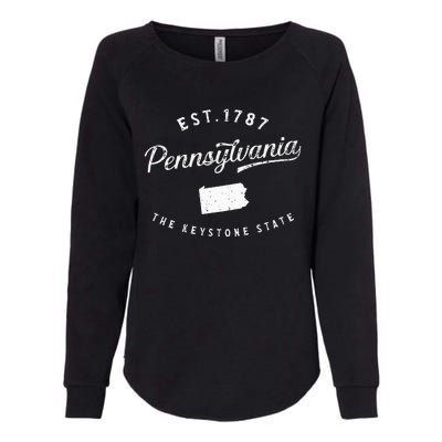 Pennsylvania Pride Visiting Pennsylvania Pennsylvania Womens California Wash Sweatshirt