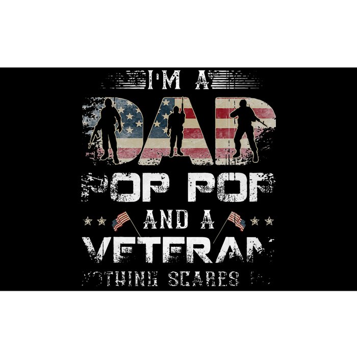 Pop Pop Veteran Fathers Day Gift From Daughter Wife For Dad Bumper Sticker