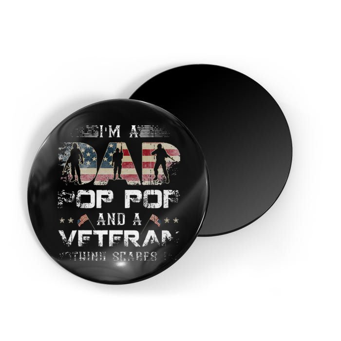 Pop Pop Veteran Fathers Day Gift From Daughter Wife For Dad Magnet