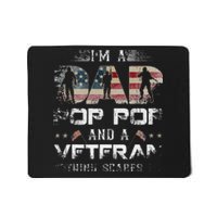 Pop Pop Veteran Fathers Day Gift From Daughter Wife For Dad Mousepad