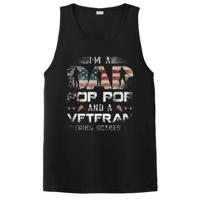 Pop Pop Veteran Fathers Day Gift From Daughter Wife For Dad PosiCharge Competitor Tank