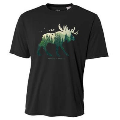 Preserve & Protect Vintage National Park Moose Cooling Performance Crew T-Shirt