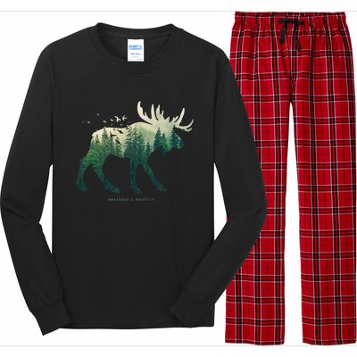 Preserve & Protect Vintage National Park Moose Long Sleeve Pajama Set