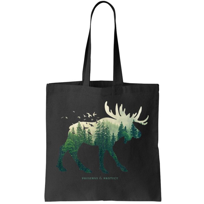 Preserve & Protect Vintage National Park Moose Tote Bag