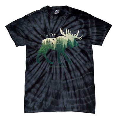 Preserve & Protect Vintage National Park Moose Tie-Dye T-Shirt