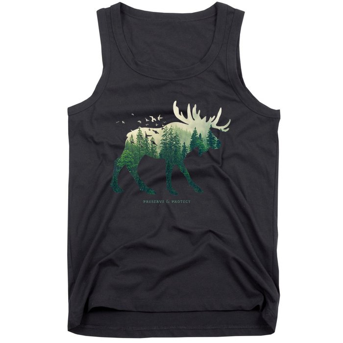 Preserve & Protect Vintage National Park Moose Tank Top