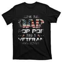 Pop Pop Veteran Fathers Day Gift From Daughter Wife For Dad T-Shirt