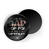 Pop Pop Veteran Fathers Day Gift From Daughter Wife For Dad Magnet