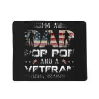 Pop Pop Veteran Fathers Day Gift From Daughter Wife For Dad Mousepad