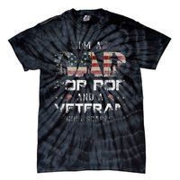 Pop Pop Veteran Fathers Day Gift From Daughter Wife For Dad Tie-Dye T-Shirt