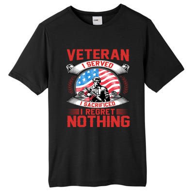 Proud Patriotic Veteran Military Great Gift Tall Fusion ChromaSoft Performance T-Shirt