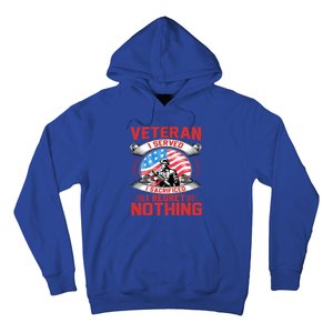 Proud Patriotic Veteran Military Great Gift Hoodie