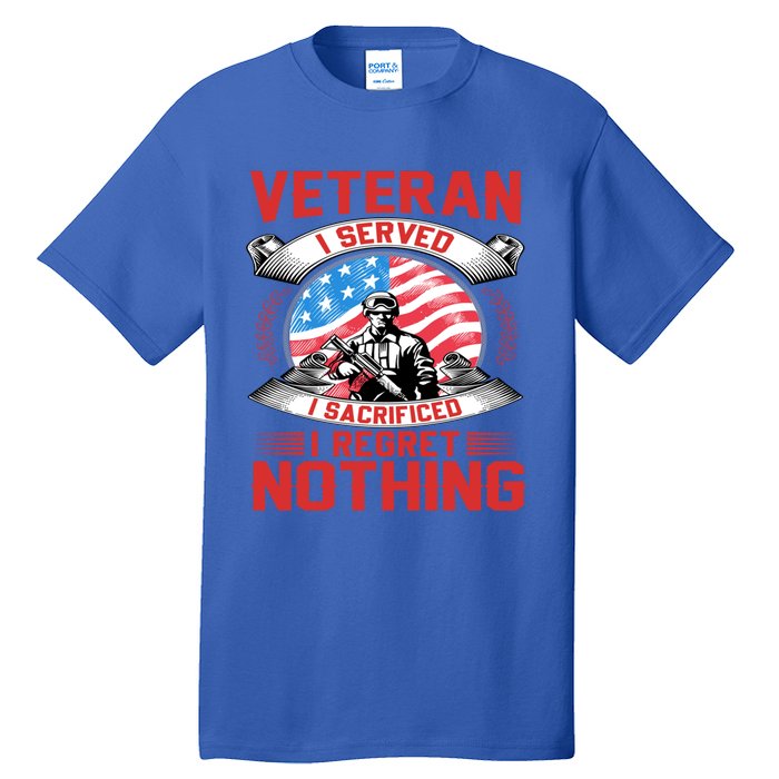 Proud Patriotic Veteran Military Great Gift Tall T-Shirt