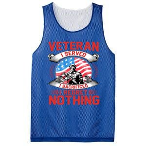 Proud Patriotic Veteran Military Great Gift Mesh Reversible Basketball Jersey Tank