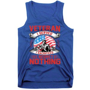 Proud Patriotic Veteran Military Great Gift Tank Top