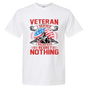 Proud Patriotic Veteran Military Great Gift Garment-Dyed Heavyweight T-Shirt