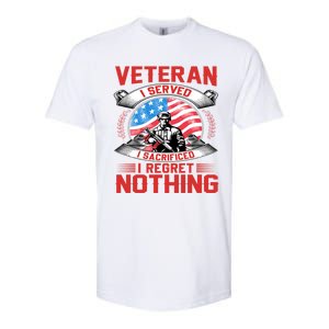 Proud Patriotic Veteran Military Great Gift Softstyle CVC T-Shirt