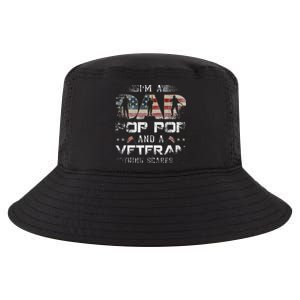 Pop Pop Veteran Fathers Day Gift From Daughter Wife For Dad Cool Comfort Performance Bucket Hat