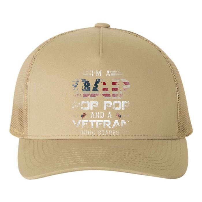 Pop Pop Veteran Fathers Day Gift From Daughter Wife For Dad Yupoong Adult 5-Panel Trucker Hat