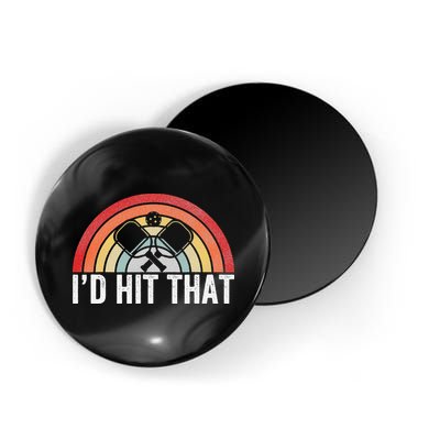Pickleball Player Vintage I'd Hit That Retro Gift Magnet