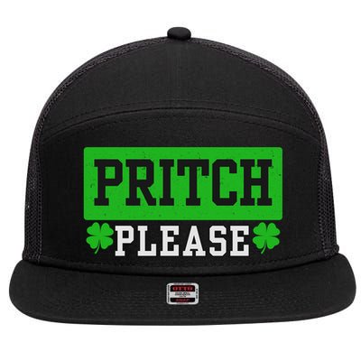 Pritch Please Vintage 7 Panel Mesh Trucker Snapback Hat