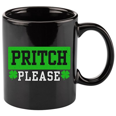 Pritch Please Vintage 11oz C Handle Ceramic Mug