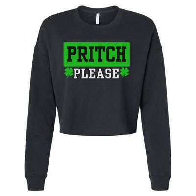 Pritch Please Vintage Cropped Pullover Crew