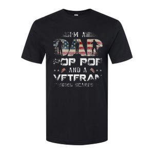 Pop Pop Veteran Fathers Day Gift From Daughter Wife For Dad Softstyle CVC T-Shirt