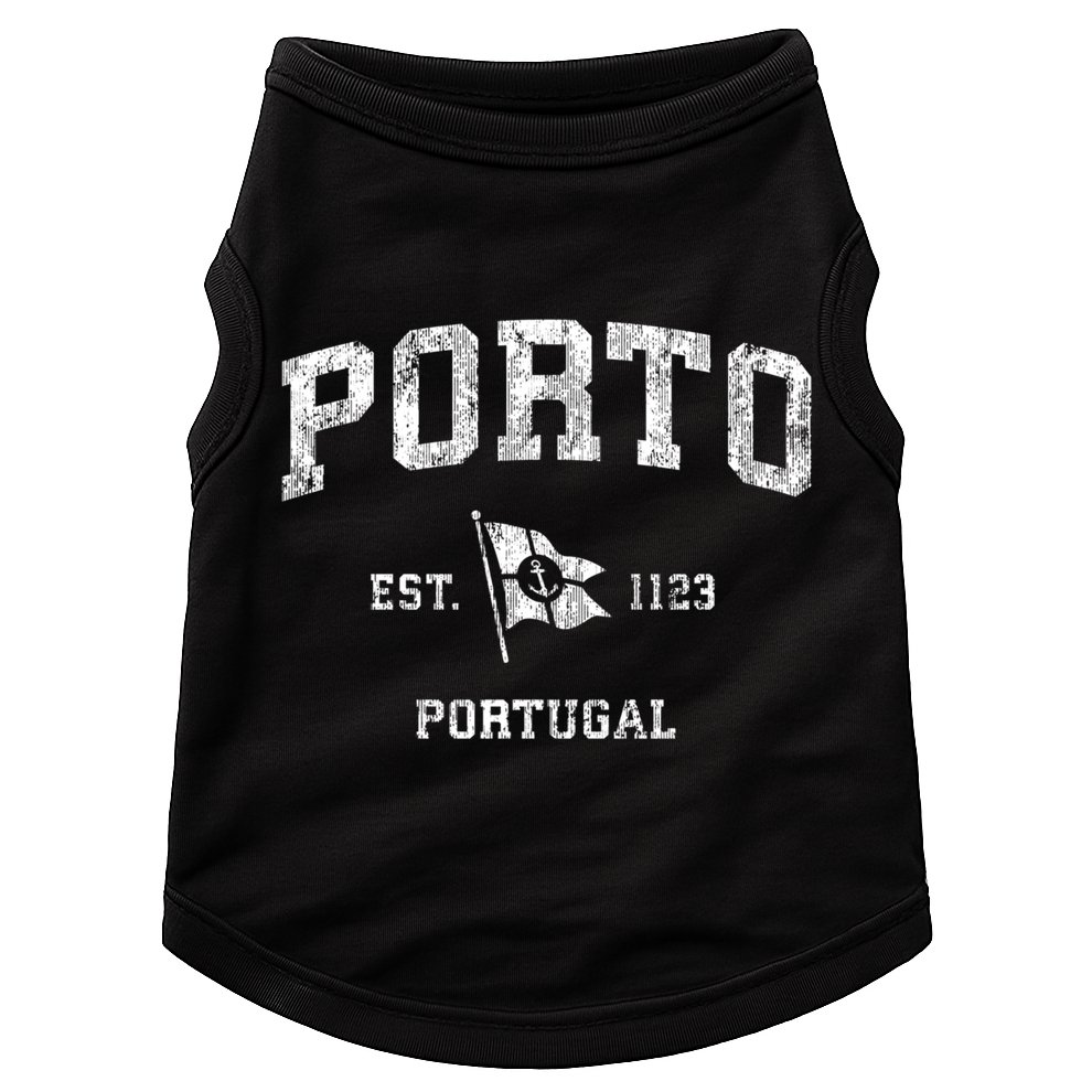 Porto Portugal Vintage Nautical Boat Anchor Flag Sports Great Gift Doggie Tank