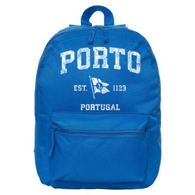 Porto Portugal Vintage Nautical Boat Anchor Flag Sports Great Gift 16 in Basic Backpack