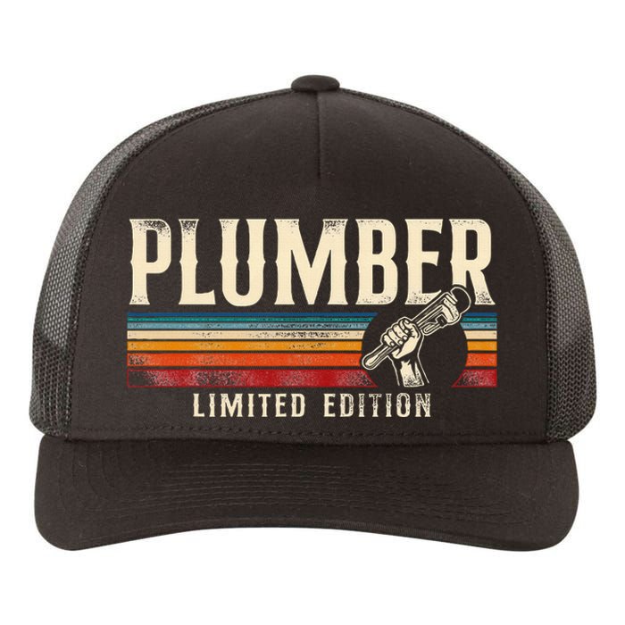 Plumbing Plumber Vintage Retro Plumber Limited Edition Yupoong Adult 5-Panel Trucker Hat