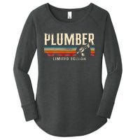 Plumbing Plumber Vintage Retro Plumber Limited Edition Women's Perfect Tri Tunic Long Sleeve Shirt